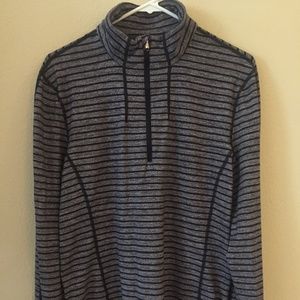 Lululemon Gray and Black Small ¼ Zip Sweatshirt